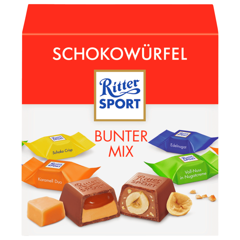 Ritter Sport Schokowürfel Bunter Mix 176g